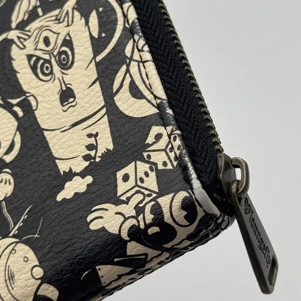 Loungefly Cuphead Mugman Wallet Zip Around Cartoon Print Womens Purse Handbag